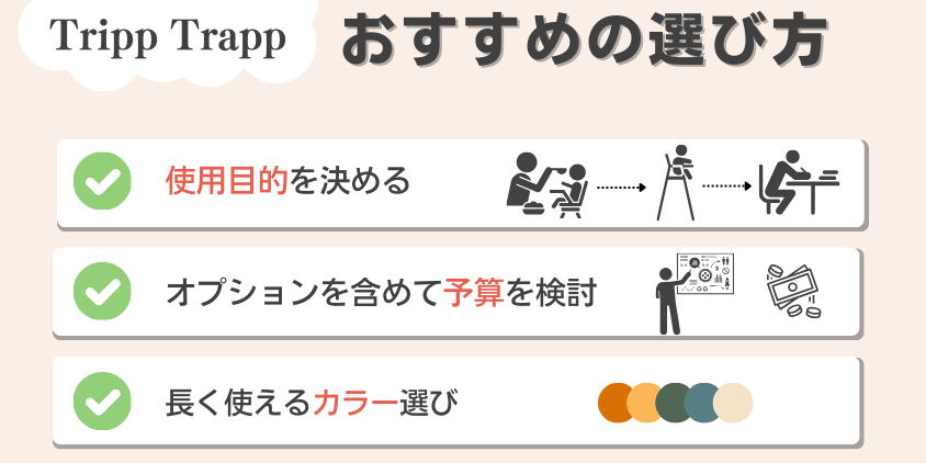 トリップトラップ　おすすめの選び方
