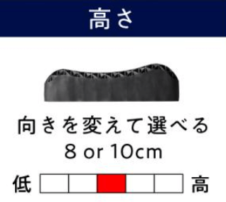 ヒツジのいらない枕 至極 高さ