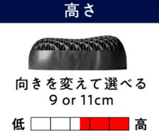 ヒツジのいらない枕 極柔 高さ