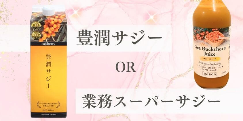 豊潤サジー　業務スーパー　サジー　違い