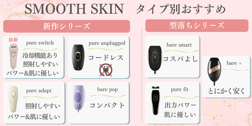 スムーズスキン タイプ別おすすめ (1)