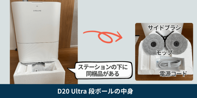 Dreame D20 Ultra 同梱品