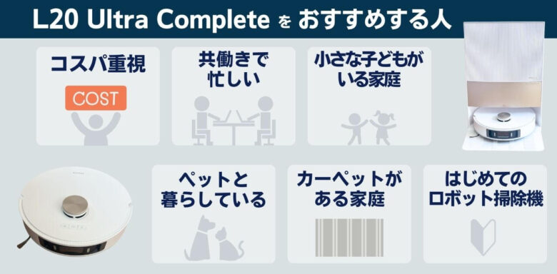 Dreame L20 Ultra Complete おすすめしない人