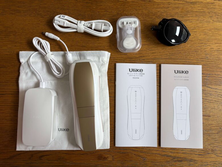 Ulike脱毛器 Air10 MAX 付属品
