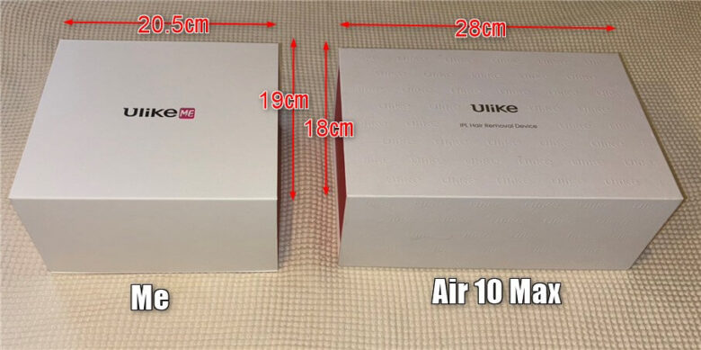 Ulike Me Air10Max 箱サイズ
